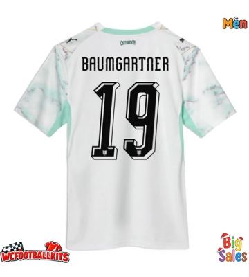 Austria Christoph Baumgartner #19 Replica Away Stadium Shirt World Cup 2026 Short Sleeve